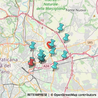 Mappa Via Pietro Negroni, 00156 Roma RM, Italia (3.28467)