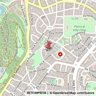 Mappa Via Ostriana, 4, 00199 Roma, Roma (Lazio)