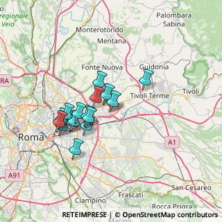 Mappa Via Monteroduni, 00131 Roma RM, Italia (6.18063)