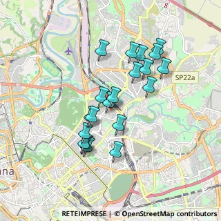 Mappa Via Migiurtinia, 00199 Roma RM, Italia (1.6745)