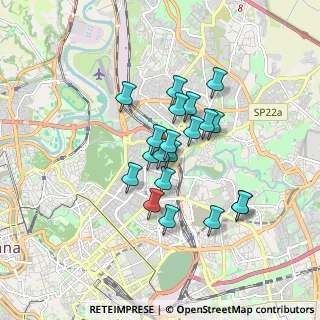 Mappa Via Migiurtinia, 00199 Roma RM, Italia (1.3785)