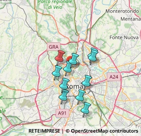 Mappa Via Svezia, 00196 Roma RM, Italia (5.62364)