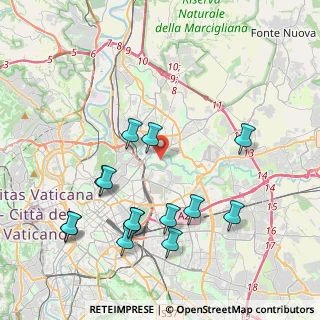 Mappa Via Monte Tomatico, 00141 Roma RM, Italia (4.64357)