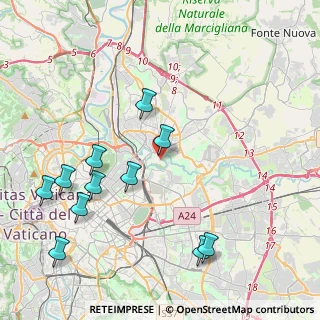 Mappa Via Monte Tomatico, 00141 Roma RM, Italia (5.00636)