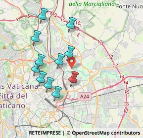 Mappa Via Monte Tomatico, 00141 Roma RM, Italia (3.75)