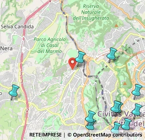 Mappa Via Tosi Federico, 00168 Roma RM, Italia (3.45636)