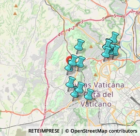 Mappa Via Tosi Federico, 00168 Roma RM, Italia (3.33714)