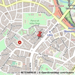 Mappa Via Collalto Sabino, 68, 00199 Roma, Roma (Lazio)