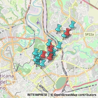 Mappa Via Ostriana, 00199 Roma RM, Italia (1.3905)