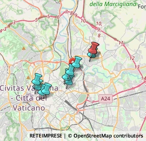 Mappa Via Ostriana, 00199 Roma RM, Italia (2.91727)