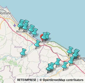 Mappa Via Mancini, 47841 Cattolica RN, Italia (9.2555)