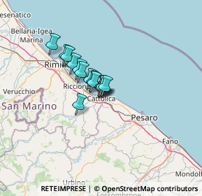 Mappa Viale C. Mancini, 47841 Cattolica RN, Italia (7.57357)