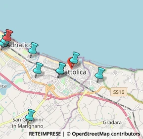 Mappa Via Mancini, 47841 Cattolica RN, Italia (2.8025)