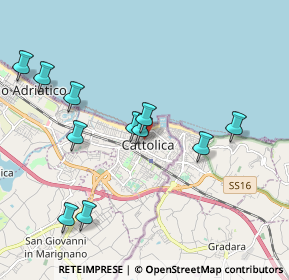 Mappa Via Mancini, 47841 Cattolica RN, Italia (2.05273)