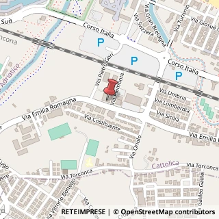 Mappa Via E. Romagna, 212, 47841 Cattolica, Rimini (Emilia Romagna)