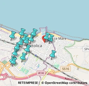 Mappa Via Niccolò Machiavelli, 47841 Cattolica RN, Italia (1.04125)