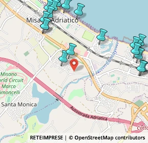 Mappa Via Ponte Conca, 47843 Misano Adriatico RN, Italia (1.43526)