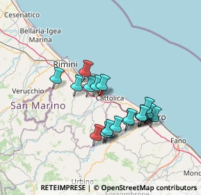 Mappa Via Ponte Conca, 47843 Misano Adriatico RN, Italia (12.458)