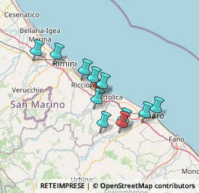 Mappa Via Ponte Conca, 47843 Misano Adriatico RN, Italia (11.89091)
