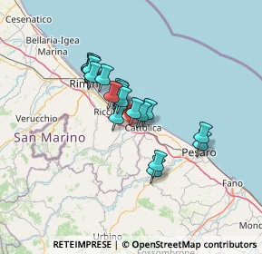 Mappa Via Ponte Conca, 47843 Misano Adriatico RN, Italia (9.89158)