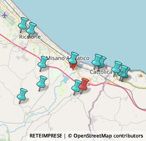 Mappa Via Ponte Conca, 47843 Misano Adriatico RN, Italia (4.15846)