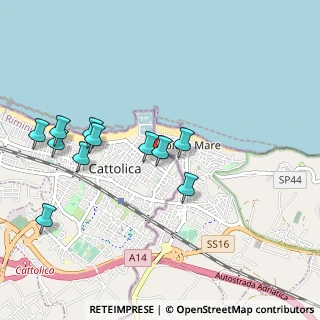 Mappa Via G Da Verrazzano, 47841 Cattolica RN, Italia (1.00364)