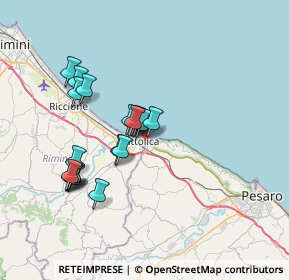 Mappa Via Caboto, 47841 Cattolica RN, Italia (6.43053)