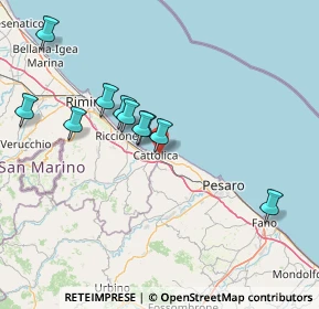 Mappa Via Ferdinando Magellano, 47841 Cattolica RN, Italia (19.89917)