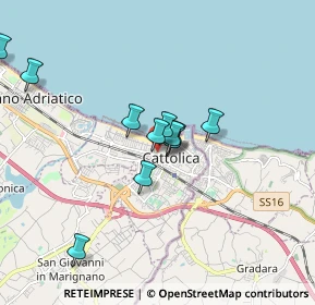 Mappa Via Corridoni, 47841 Cattolica RN, Italia (1.48)