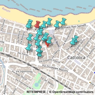 Mappa Via Filippo Corridoni, 47841 Cattolica RN, Italia (0.1955)