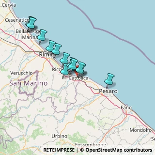 Mappa Via Filippo Corridoni, 47841 Cattolica RN, Italia (13.21857)