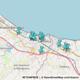 Mappa Via Fiume, 47841 Cattolica RN, Italia (1.49545)