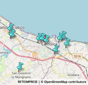 Mappa Via Fiume, 47841 Cattolica RN, Italia (1.84636)