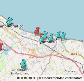 Mappa Via Fiume, 47841 Cattolica RN, Italia (2.10455)