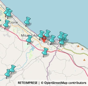 Mappa Via della Costituente, 47841 Cattolica RN, Italia (4.82533)