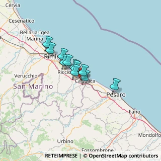 Mappa Via della Costituente, 47841 Cattolica RN, Italia (8.61818)