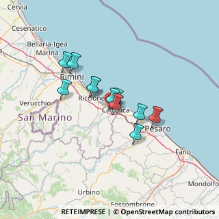 Mappa Via della Costituente, 47841 Cattolica RN, Italia (9.89455)
