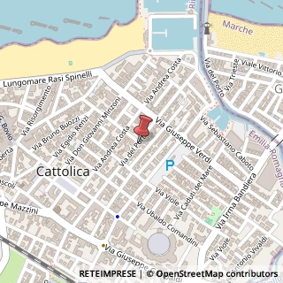 Mappa Via del Porto, 136, 47841 Cattolica, Rimini (Emilia Romagna)