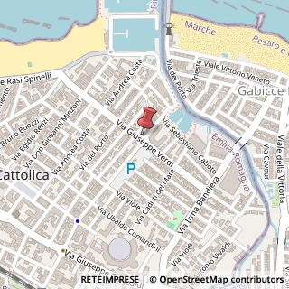 Mappa Via Verdi, 25, 47841 Cattolica, Rimini (Emilia Romagna)