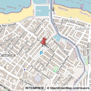 Mappa Via Francesco Petrarca, 47, 47841 Cattolica, Rimini (Emilia Romagna)