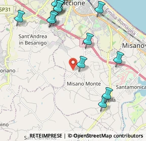 Mappa Via Bruscheto, 47843 Misano Adriatico RN, Italia (2.71714)