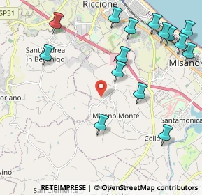 Mappa Via Bruscheto, 47843 Misano Adriatico RN, Italia (2.64)