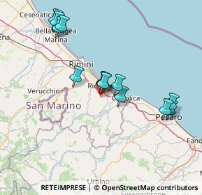 Mappa Via Bruscheto, 47843 Misano Adriatico RN, Italia (14.28077)