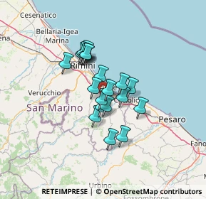Mappa Via Bruscheto, 47843 Misano Adriatico RN, Italia (9.311)