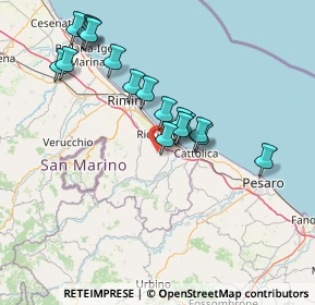 Mappa Via Bruscheto, 47843 Misano Adriatico RN, Italia (14.42765)