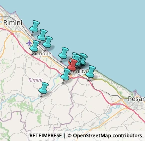 Mappa Via del Prete, 47841 Cattolica RN, Italia (4.24267)