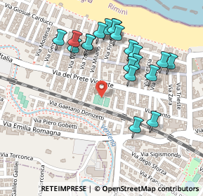 Mappa Via del Prete, 47841 Cattolica RN, Italia (0.2485)