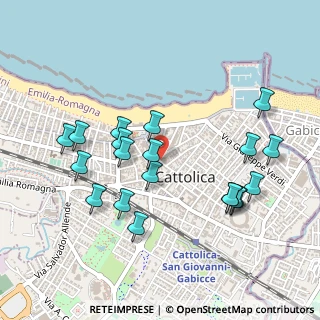 Mappa Piazzale Nettuno, 47841 Cattolica RN, Italia (0.506)