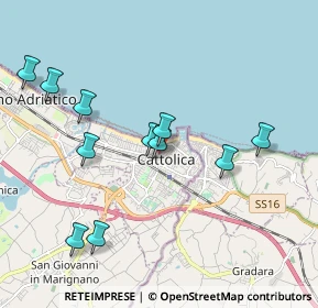 Mappa Via Giordano Bruno, 47841 Cattolica RN, Italia (2.01636)