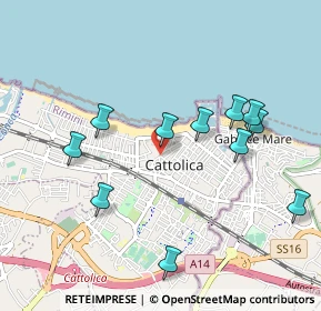 Mappa Via Giordano Bruno, 47841 Cattolica RN, Italia (1.01091)